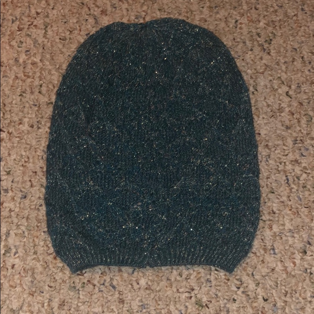 Teal Sparkly beanie